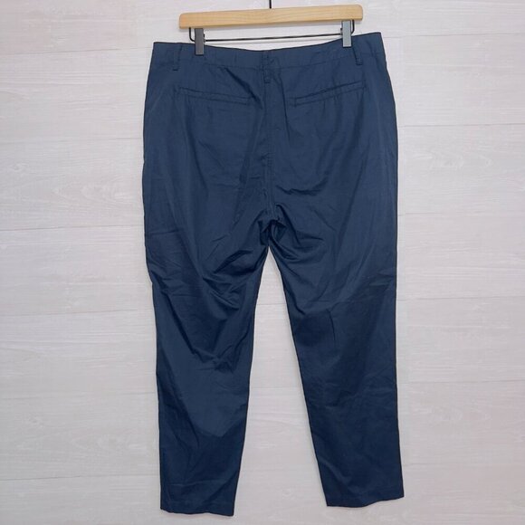 BlankNYC Dark Navy Blue Flat Front High Waisted Ankle Length Pants size 31 - Picture 6 of 6